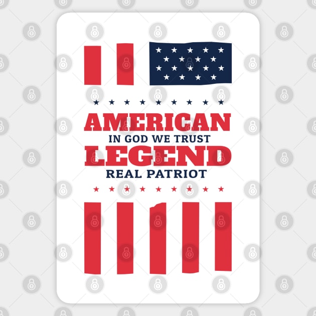 American Legend Real Patriot Sticker by KewaleeTee